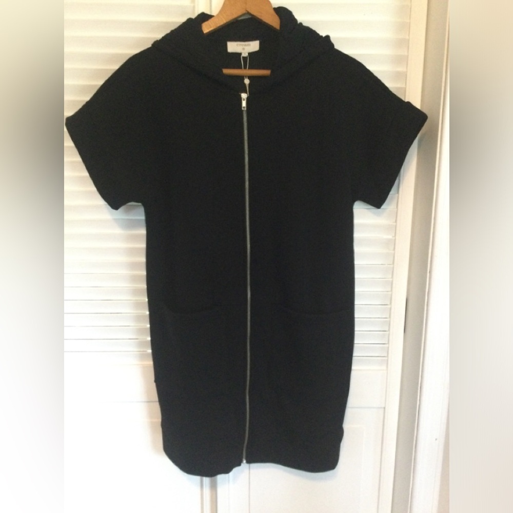 Cream CRGry Black Waistcoat with Hood Size S